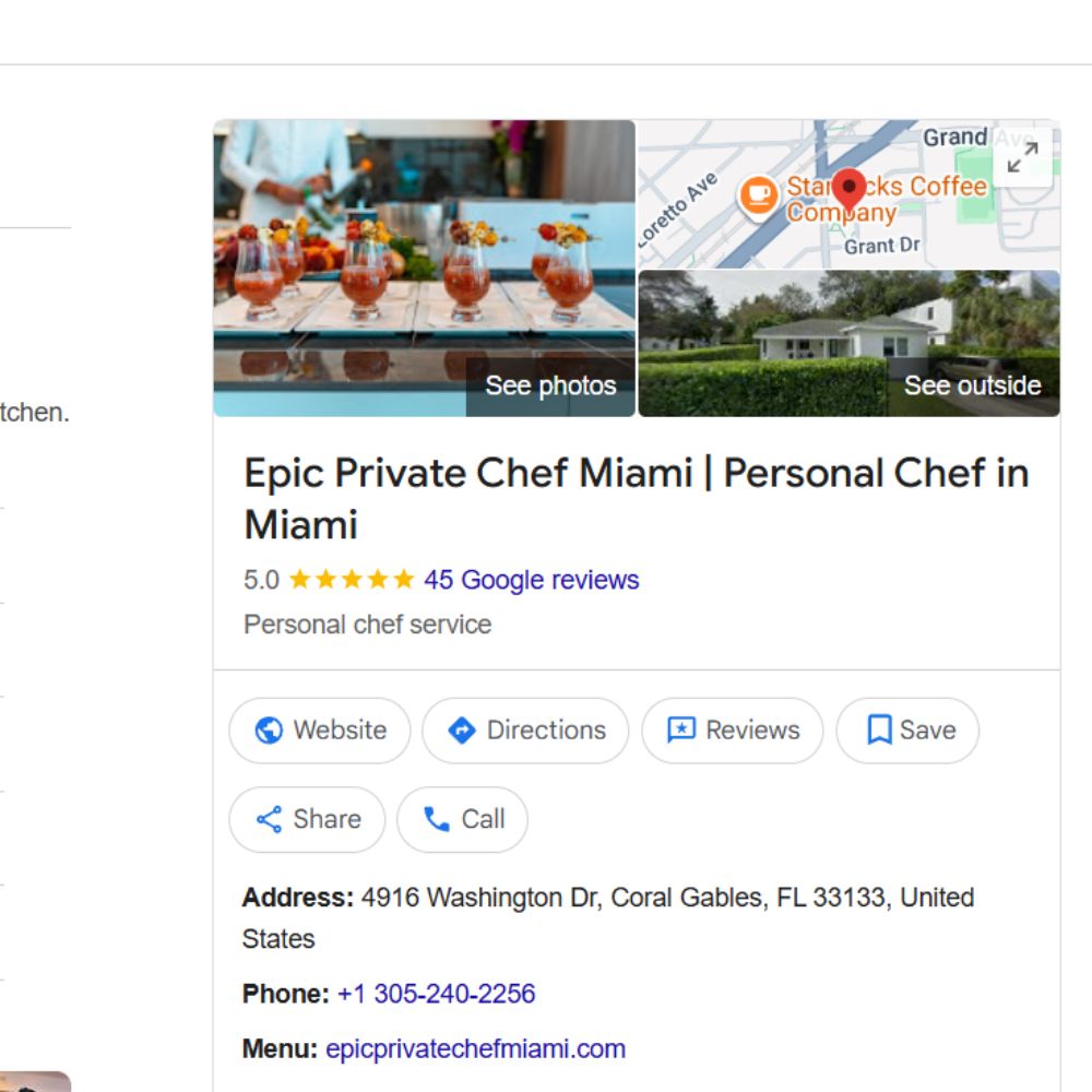 Epic Private Chef in Miami